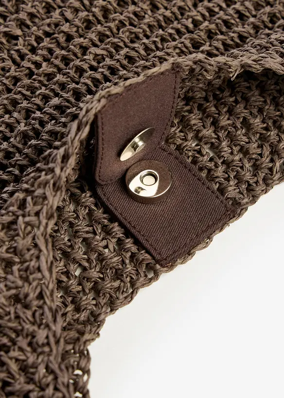 Shoppingv&auml;ska med halmlook, bonprix