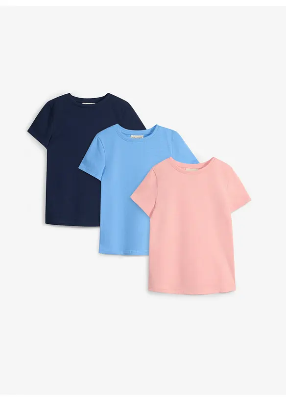 T-shirt i ekologisk bomull (3-pack), bonprix