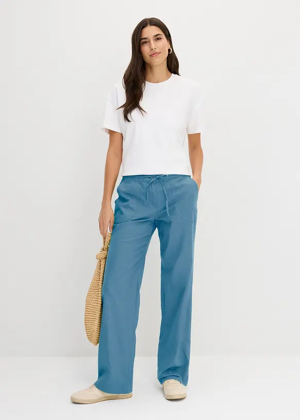 Shoppingv&auml;ska med halmlook, bonprix