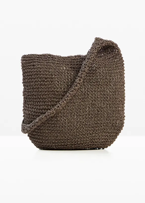 Shoppingv&auml;ska med halmlook, bonprix