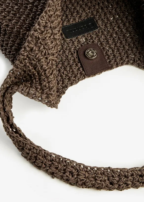 Shoppingv&auml;ska med halmlook, bonprix