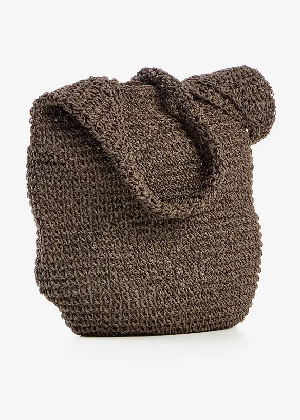 Shoppingv&auml;ska med halmlook, bonprix