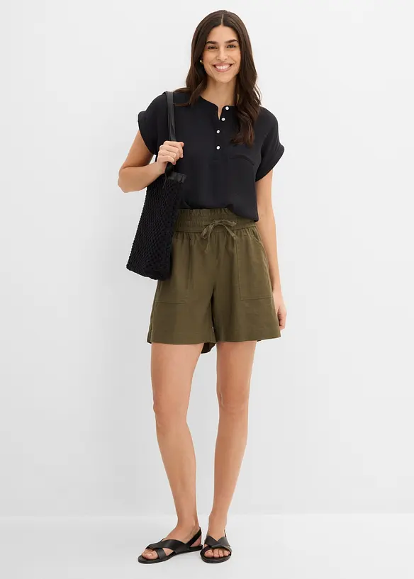 Shorts i linnemix, bonprix