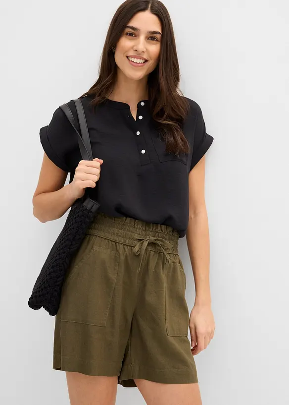 Shorts i linnemix, bonprix