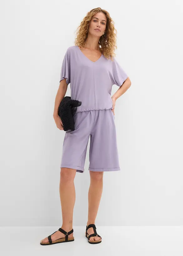 Oversizetopp i mjuk viskosmix, bonprix