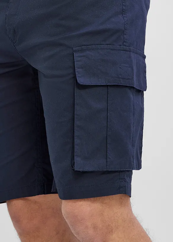 Stretchiga shorts i cargomodell (2-pack), bonprix