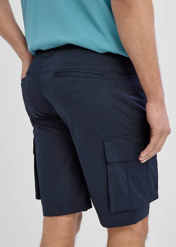 Stretchiga shorts i cargomodell (2-pack), bonprix