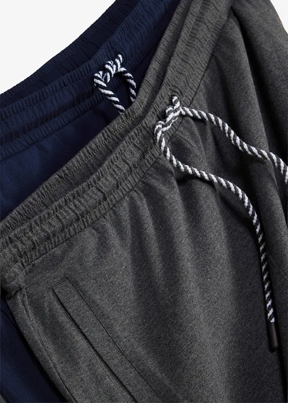 Jerseyshorts i l&aring;ng modell med ekologisk bomull (2-pack), bonprix