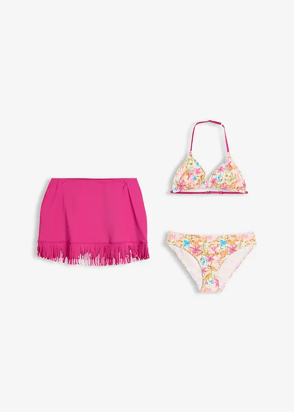 Bikini och kjol (3 delar), bonprix