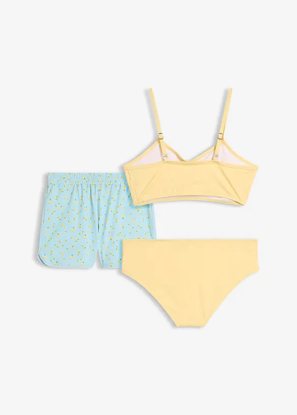 Bikini och badbyxa (3 delar), bonprix