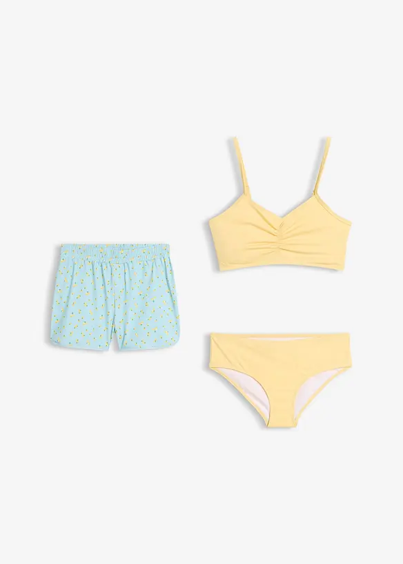 Bikini och badbyxa (3 delar), bonprix