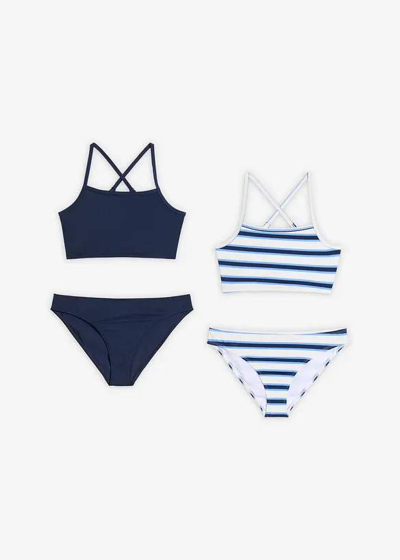 Bikini i dubbelpack (4 delar), bonprix