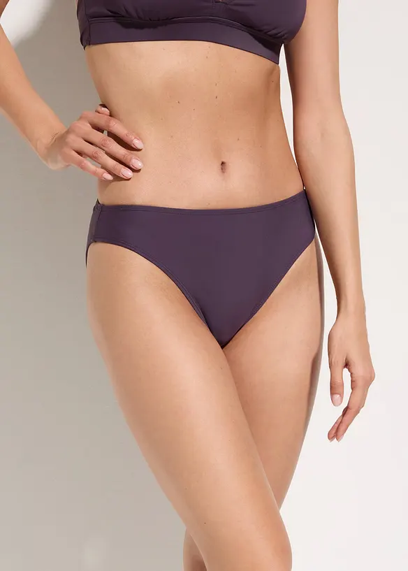 Bikinibyxa med h&ouml;gt skurna ben&ouml;ppningar (2-pack), bonprix