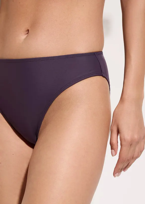 Bikinibyxa med h&ouml;gt skurna ben&ouml;ppningar (2-pack), bonprix