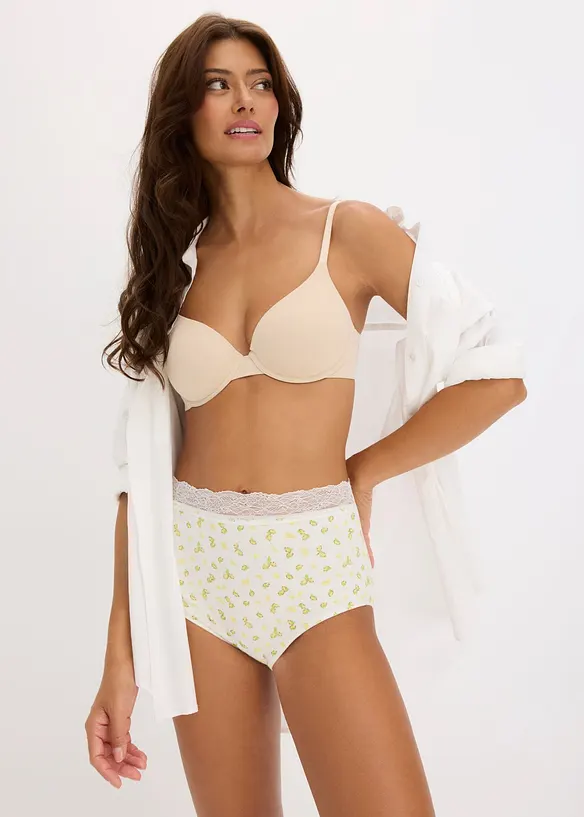 Midjetrosa med bomull (4-pack), bonprix