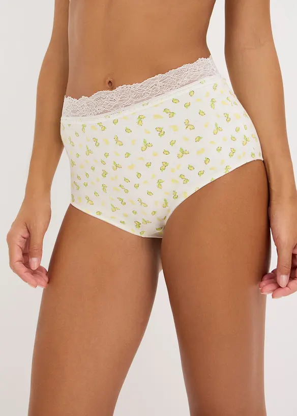 Midjetrosa med bomull (4-pack), bonprix