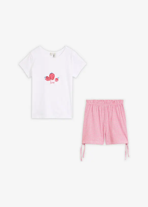 Kort pyjamas i bomull, bonprix