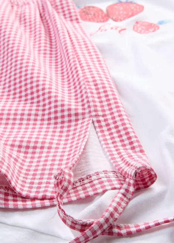 Kort pyjamas i bomull, bonprix