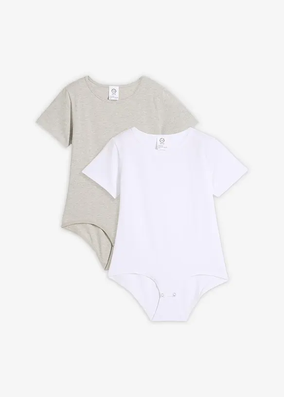 Body med bomull (2-pack), bonprix