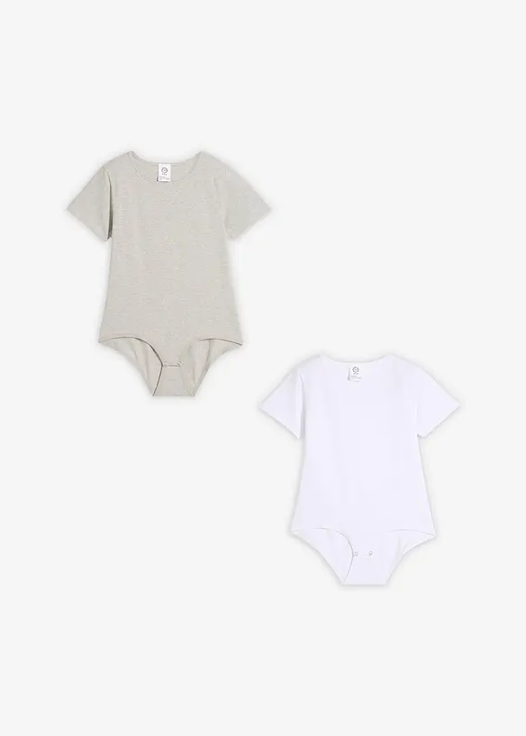 Body med bomull (2-pack), bonprix
