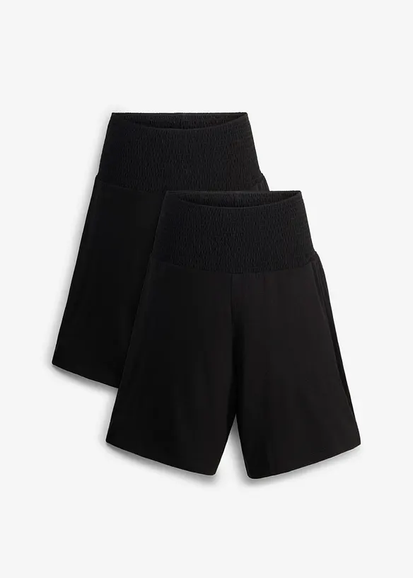 Mammashorts i tunn jersey (2-pack), bonprix