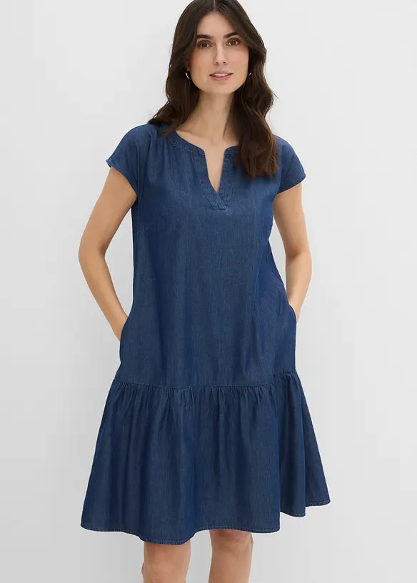 Tunikakl&auml;nning i denim, bonprix