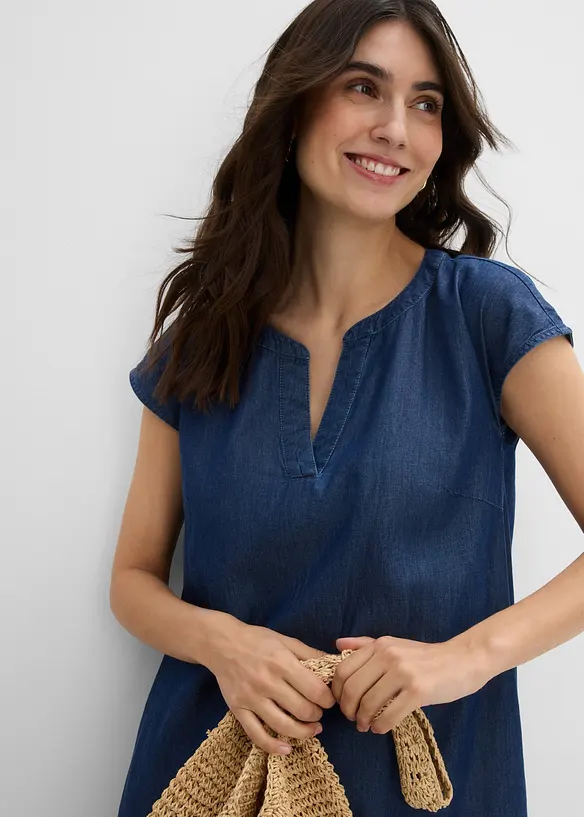 Tunikakl&auml;nning i denim, bonprix