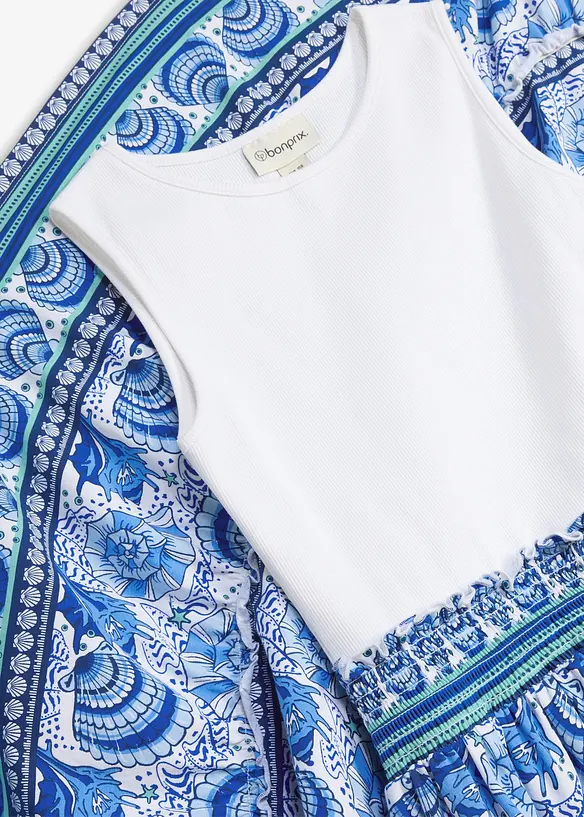 Jerseykl&auml;nning med 2-i-1-look, bonprix