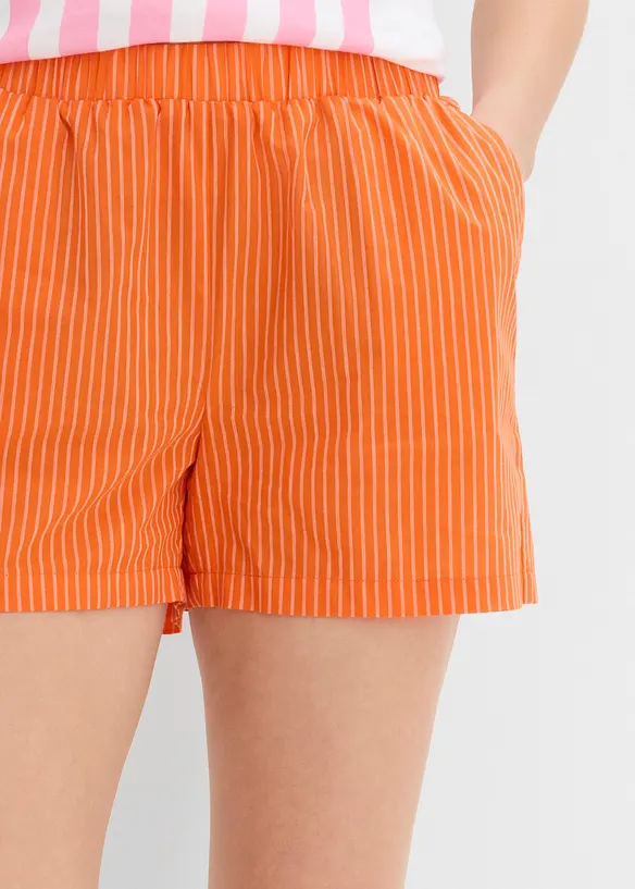 Dra p&aring;-shorts i ekologisk bomull, bonprix
