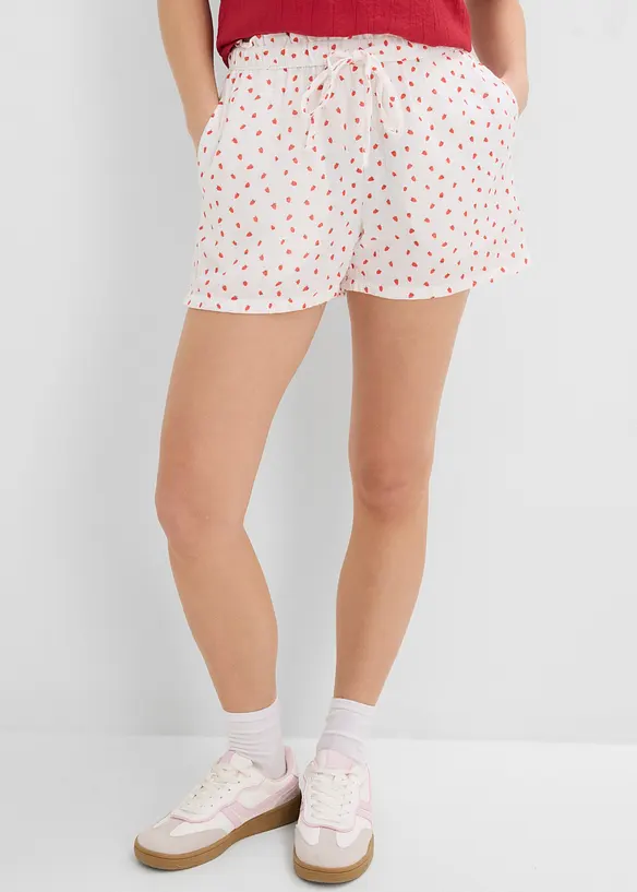 Dra p&aring;-shorts i luftig muslin, bonprix