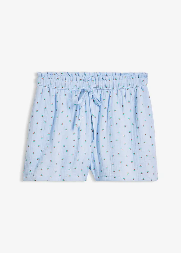 Dra p&aring;-shorts i luftig muslin, bonprix