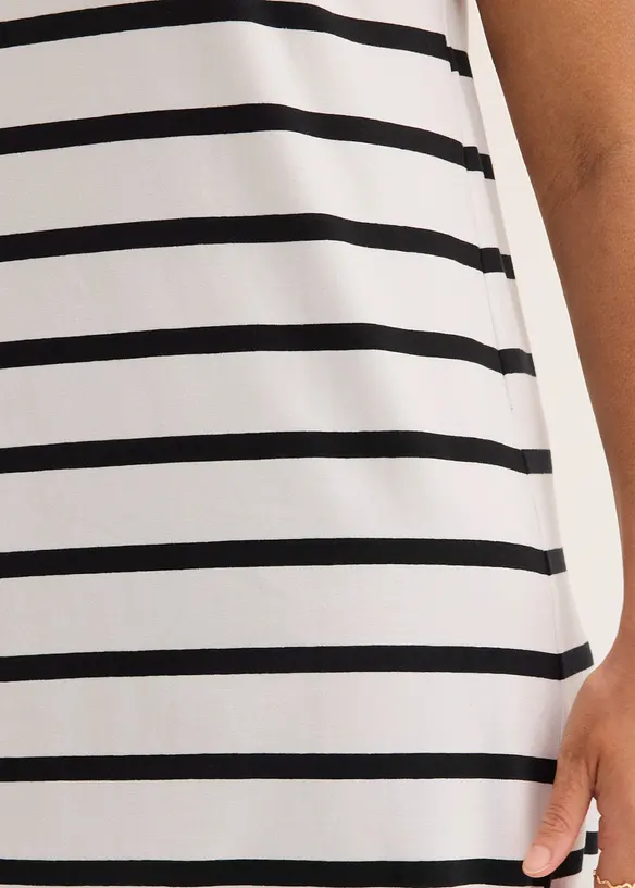 Jerseykl&auml;nning av elastiskt material med ekologisk bomull, bonprix