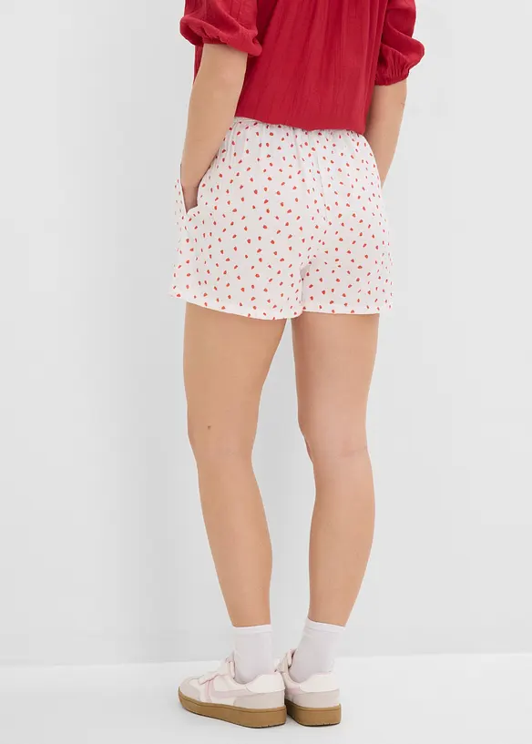 Dra p&aring;-shorts i luftig muslin, bonprix