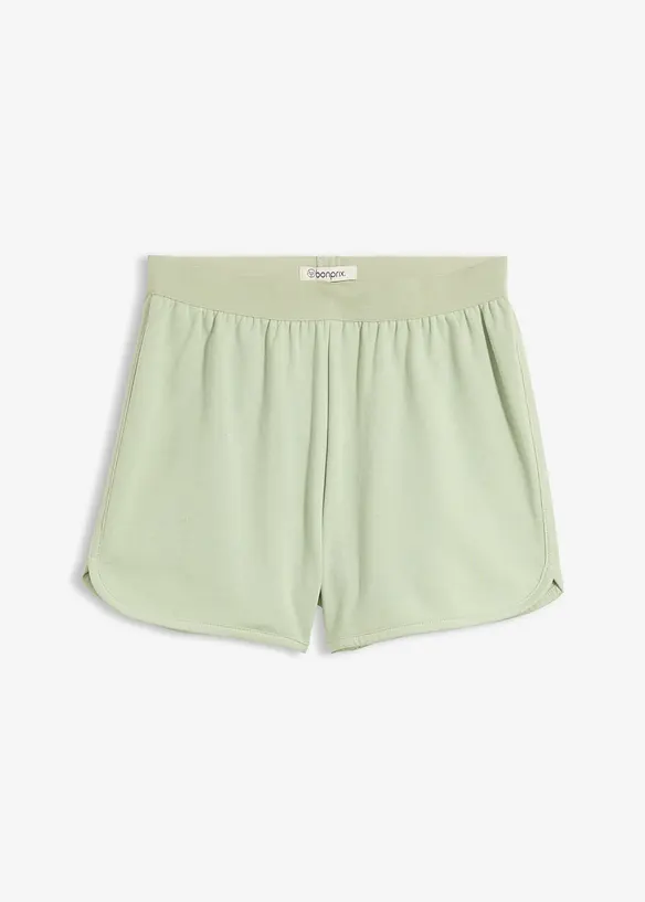 Sweatshirtshorts med rundad nederkant, bonprix