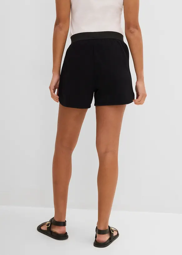 Sweatshirtshorts med rundad nederkant, bonprix
