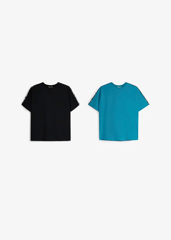 T-shirt i ekologisk bomull (2-pack), bonprix