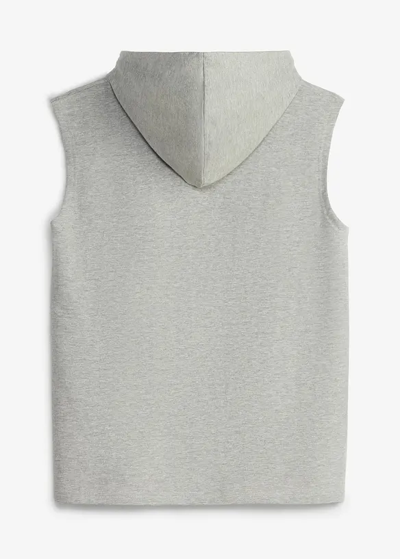 &Auml;rml&ouml;s sweatshirt med huva i ekologisk bomull, avslappnad passform, bonprix
