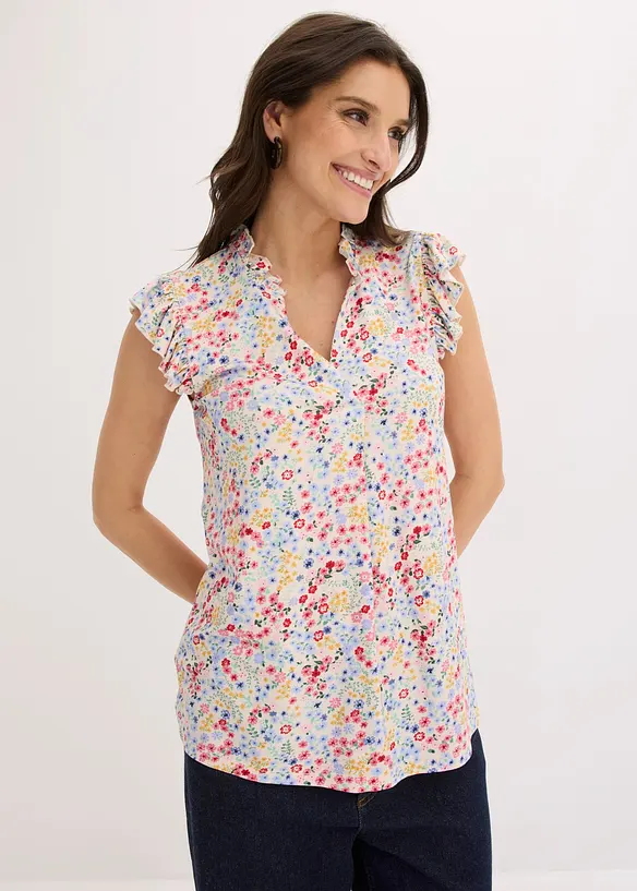 T-shirt i mjuk viskosmix, bonprix