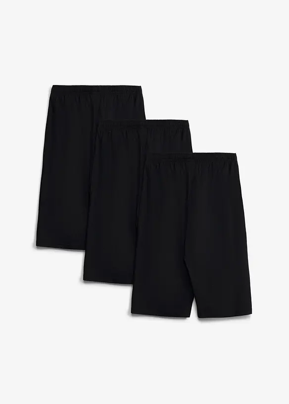 Jerseyshorts i ekologisk bomull (3-pack), bonprix