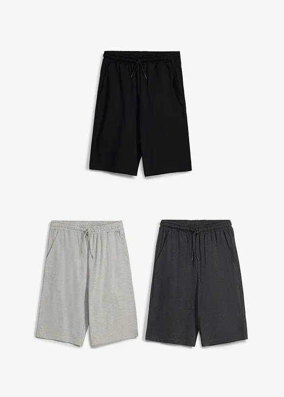 Trik&aring;shorts med ekologisk bomull (3-pack), bonprix