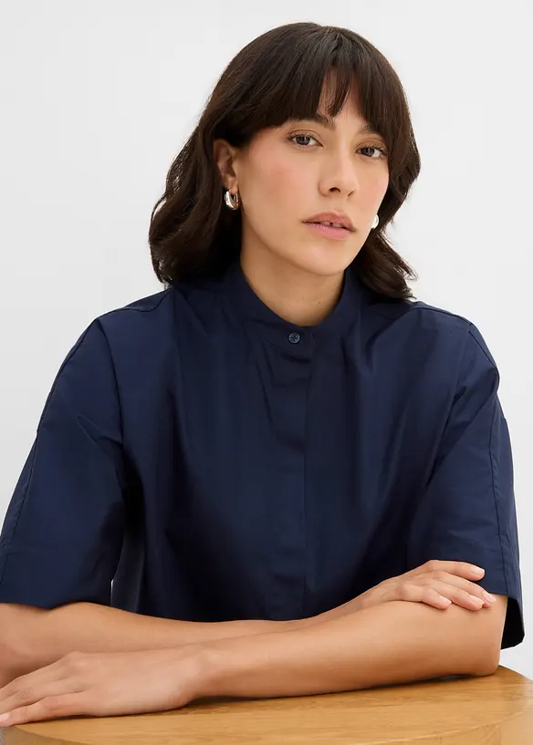 Blus i ekologisk bomull, bonprix