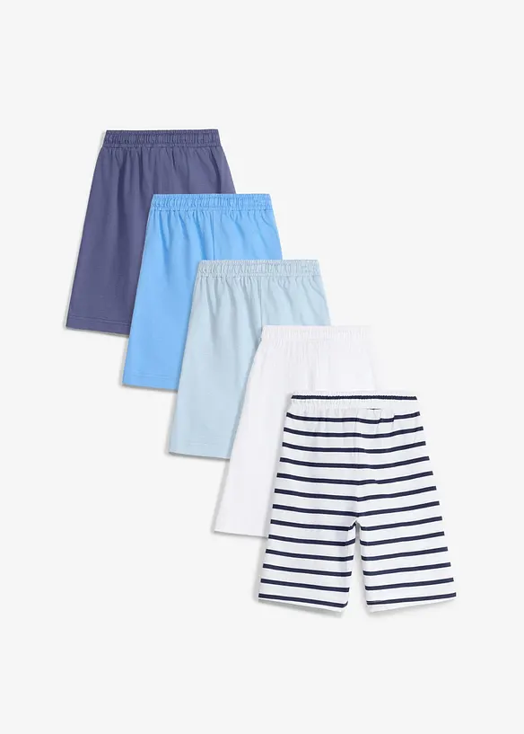 Jerseyshorts av ekologisk bomull (5-pack), bonprix