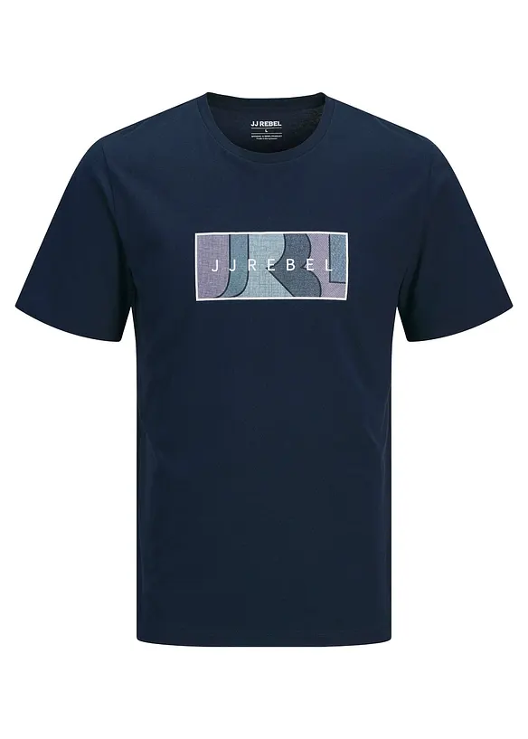 T-shirt i bomull fr&aring;n JJ REBEL, JJ REBEL