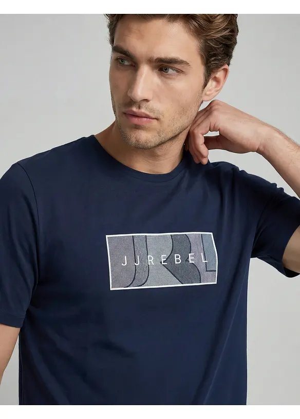 T-shirt i bomull fr&aring;n JJ REBEL, JJ REBEL