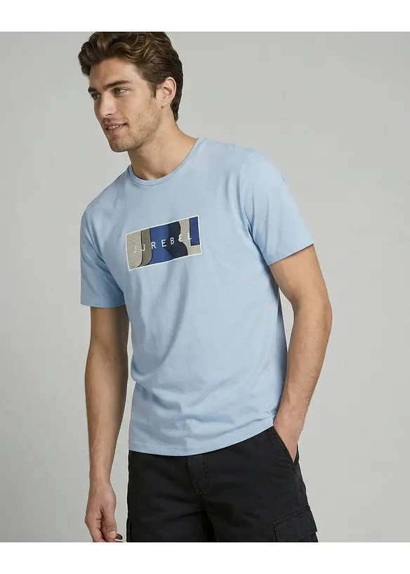 T-shirt i bomull fr&aring;n JJ REBEL, JJ REBEL