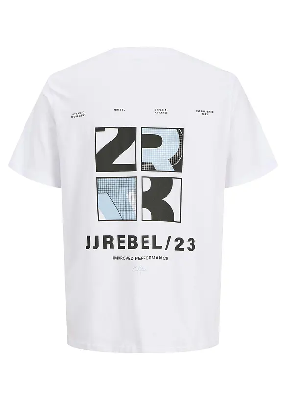 T-shirt i bomull fr&aring;n JJ REBEL, JJ REBEL