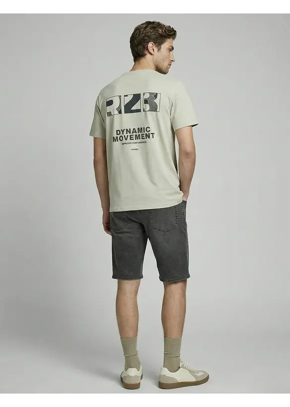 T-shirt i bomull fr&aring;n JJ REBEL, JJ REBEL