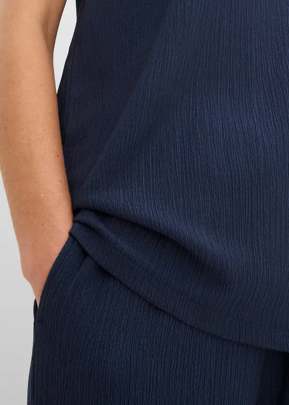 Topp i material med struktur, bonprix
