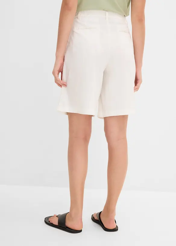 Marleneshorts i mix av lin och viskos, bonprix