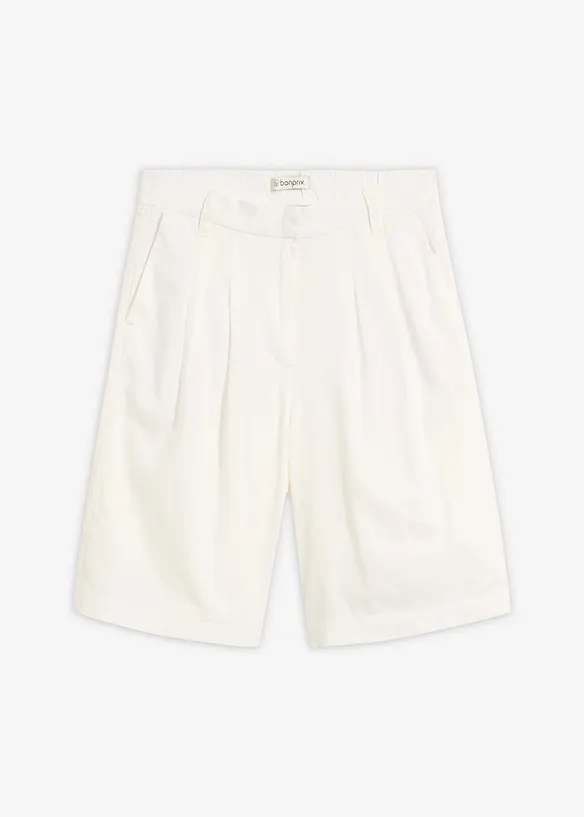 Marleneshorts i mix av lin och viskos, bonprix